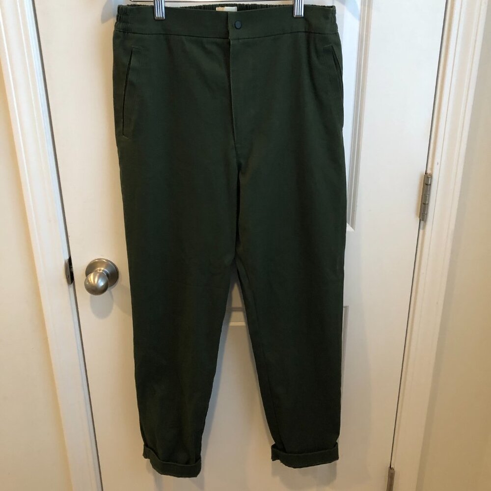Folk pants Men’s Olive Green Cuffed Pants Size 3 Cotton Blend trousers chinos
